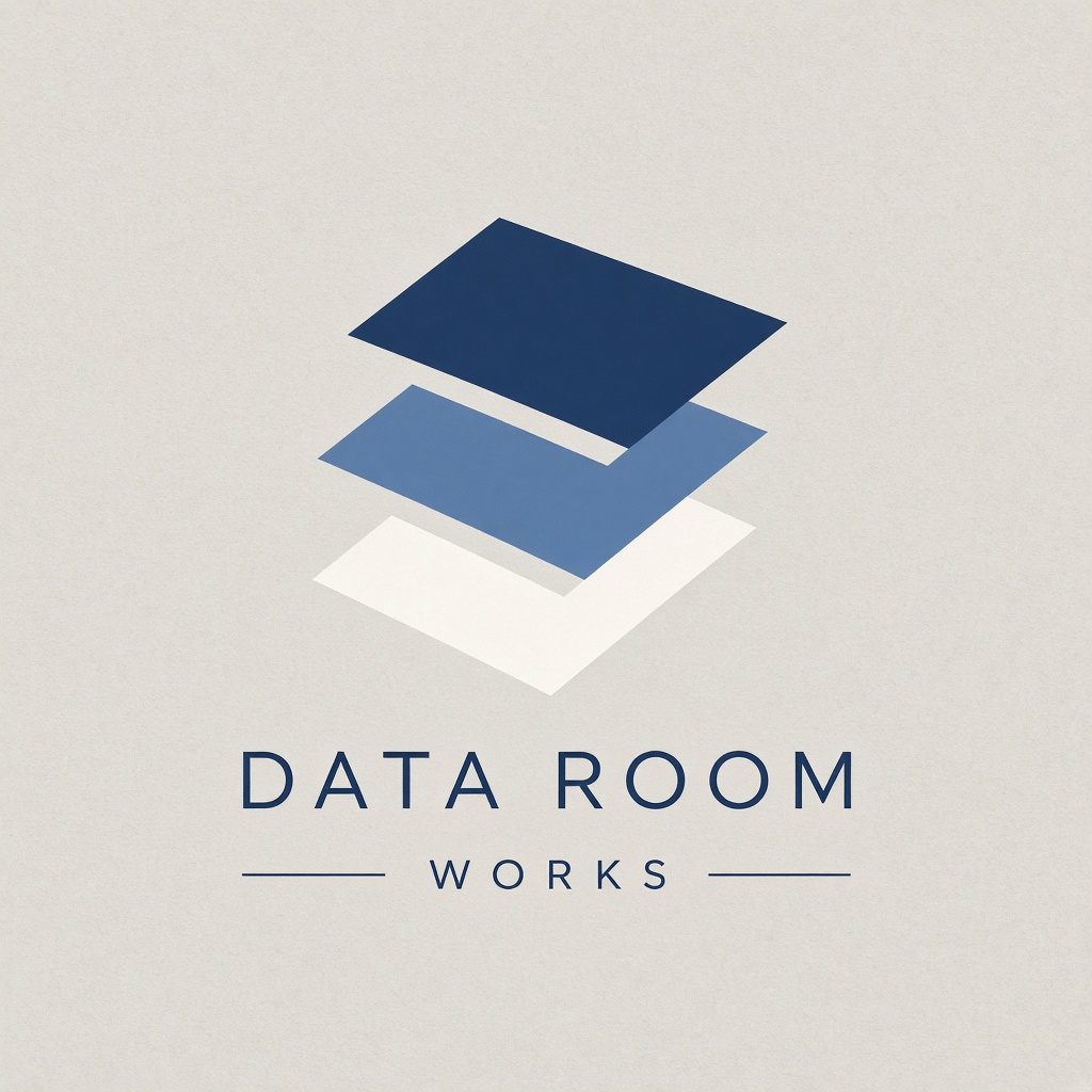 Data Room Works Overlapping Planes Icon Mark